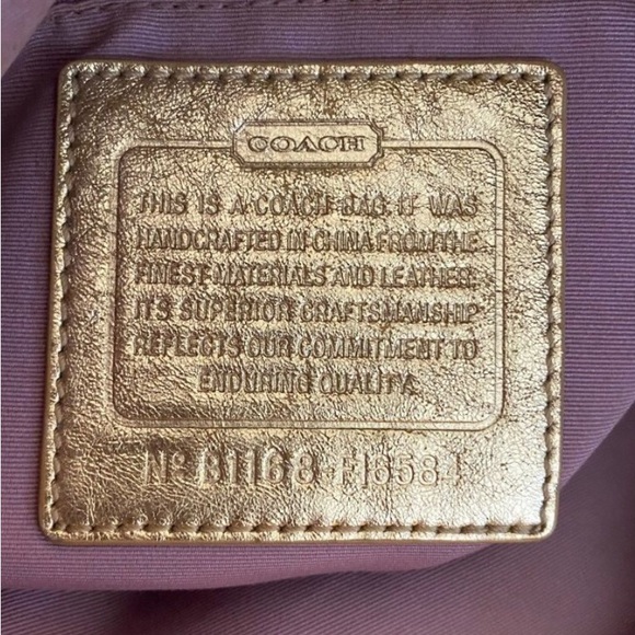 COACH Lexi Butterfly Straw Carryall Purse - Picture 10 of 15